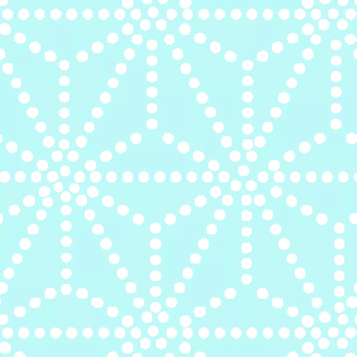 Dotted Starburst on Sky Blue Fabric