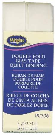Double Fold Quilt Binding Oyster by Wrights