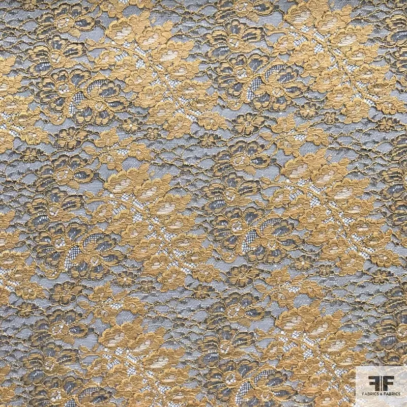 double-scalloped-leavers-lace-yellow-black Double Scalloped Leavers Lace – Yellow/Black