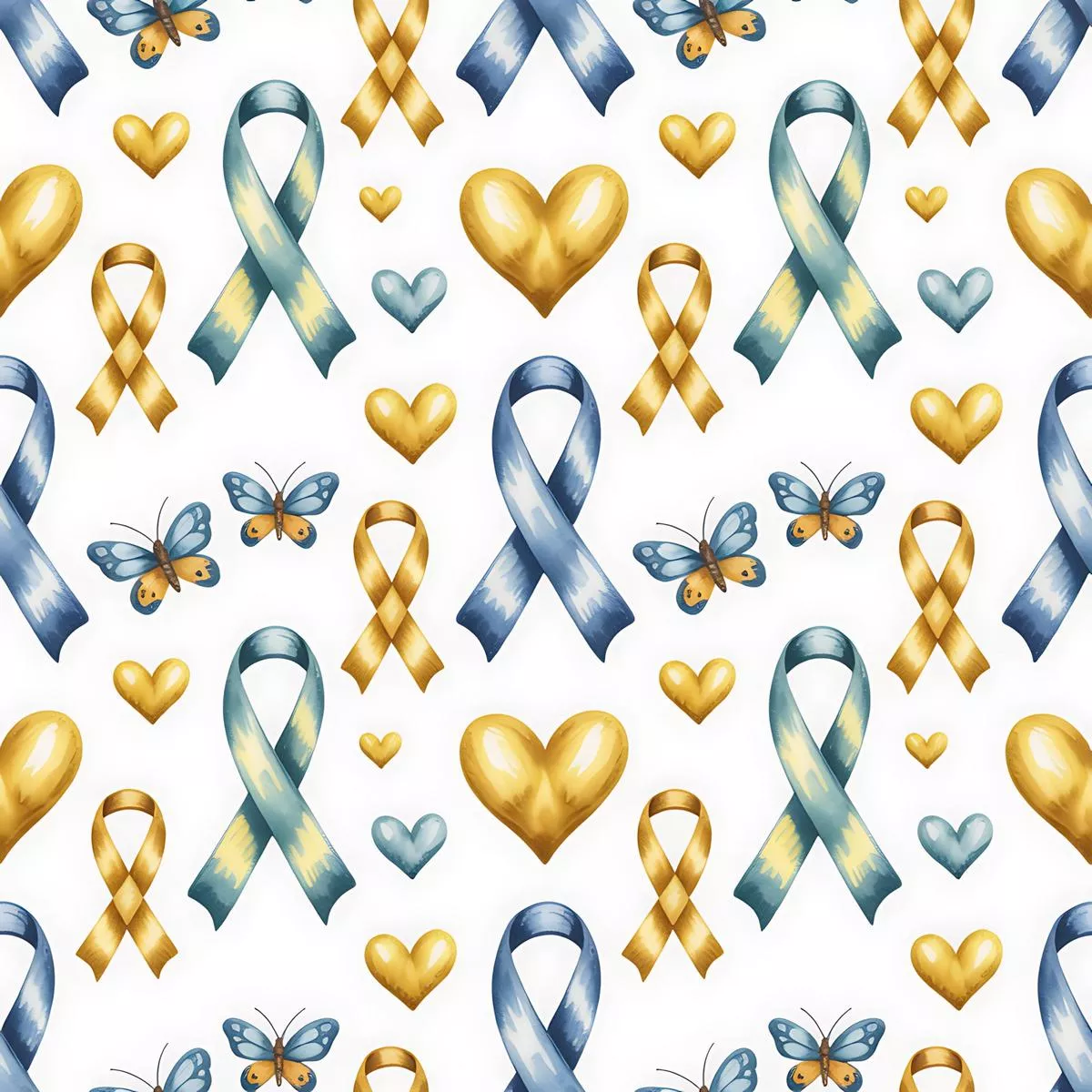 Down Syndrome Awareness Pattern 13 Quilting Cotton Fabric