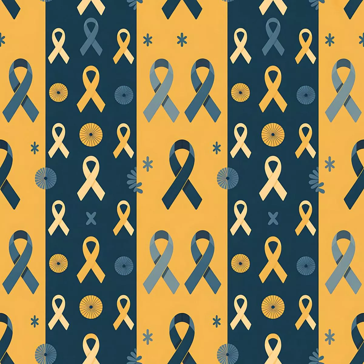 Down Syndrome Awareness Pattern 21 Quilting Cotton Fabric