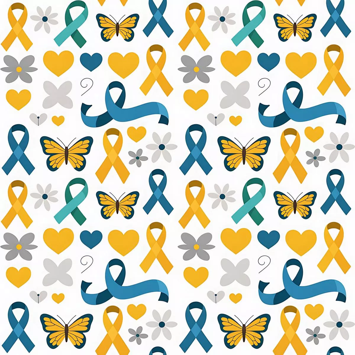 down-syndrome-awareness-pattern-29-quilting-cotton-fabric Down Syndrome Awareness Pattern 29 Quilting Cotton Fabric