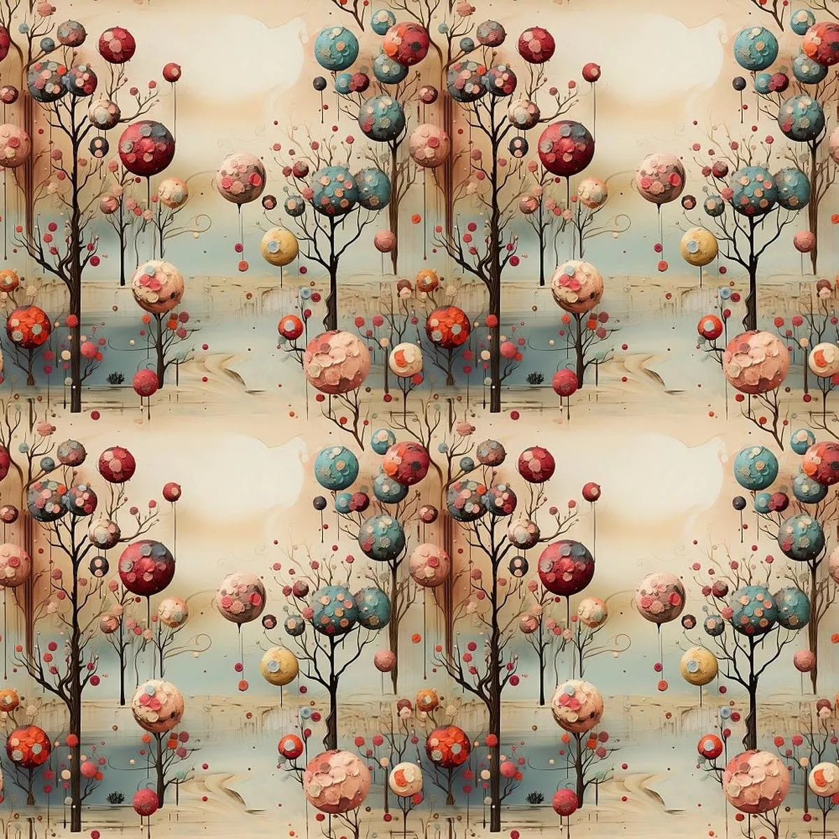 dreamland-forest-pattern-5-fabric Dreamland Forest Pattern #5 Fabric