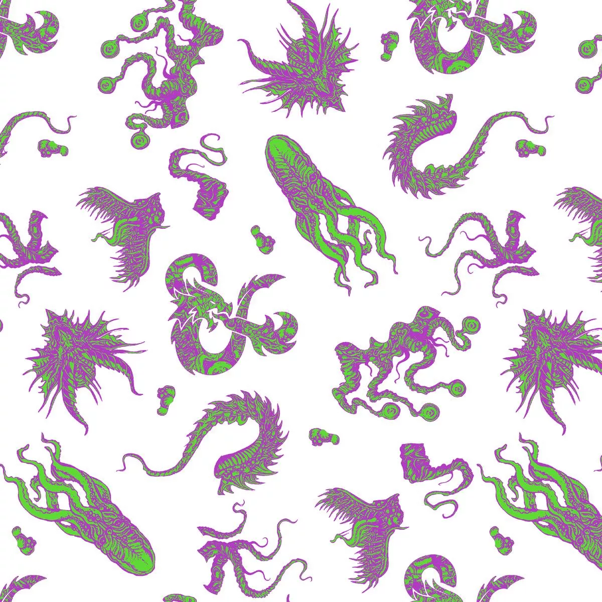 dungeons-dragons-monster-toss-on-white-fabric Dungeons & Dragons Monster Toss on White Fabric