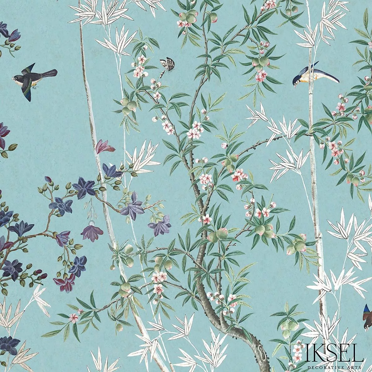 eastern-eden-turquoise-fabric Eastern Eden Turquoise Fabric