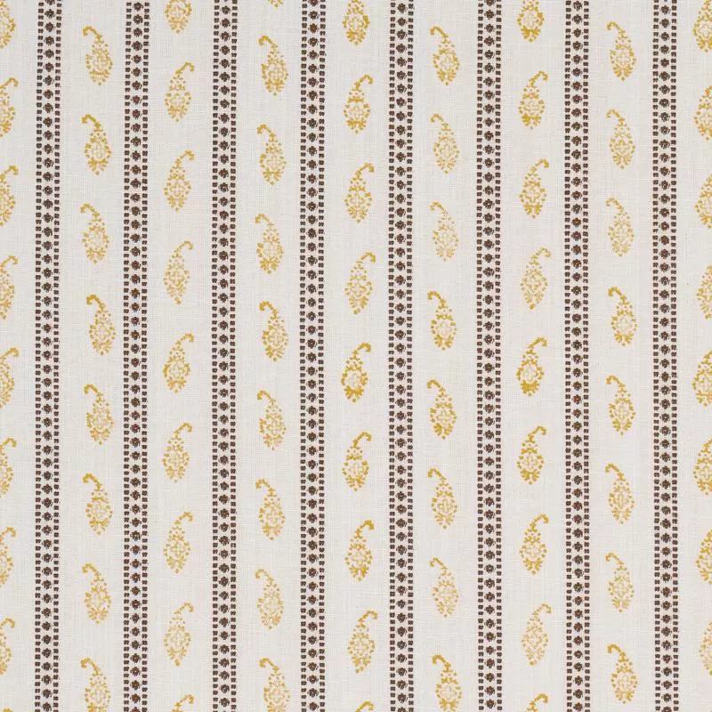 EDDIE WOVEN HAND BLOCK PRINT | Yellow