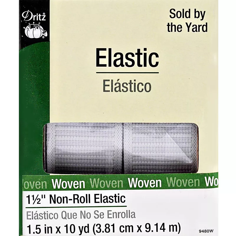 Elastic Non Roll1 1/2Inch White