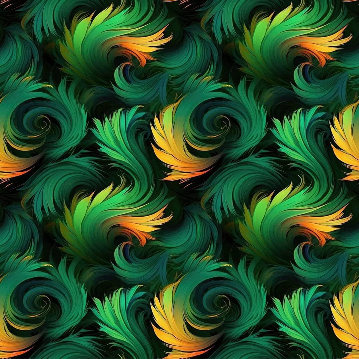 elegant-abstract-feather-fabric Elegant Abstract Feather Fabric