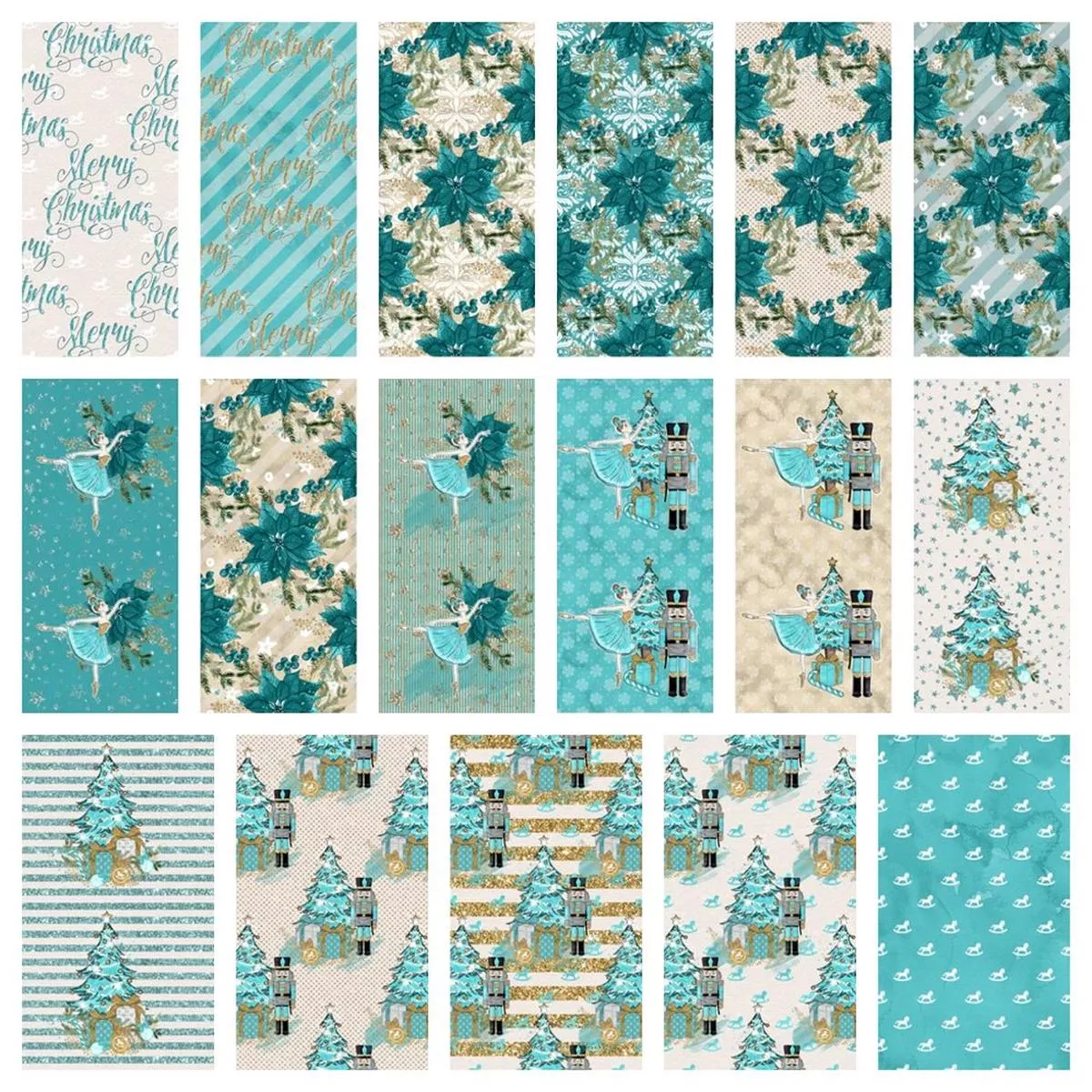 Elegant Nutcracker Volume #4 Fabric Collection – 1/2 Yard Bundle