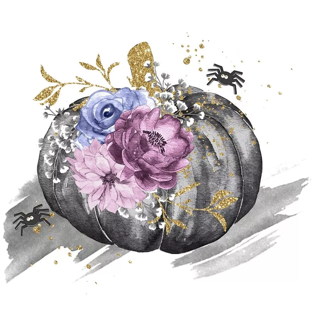 elegant-pumpkins-arrangement-4-fabric-panel Elegant Pumpkins Arrangement 4 Fabric Panel