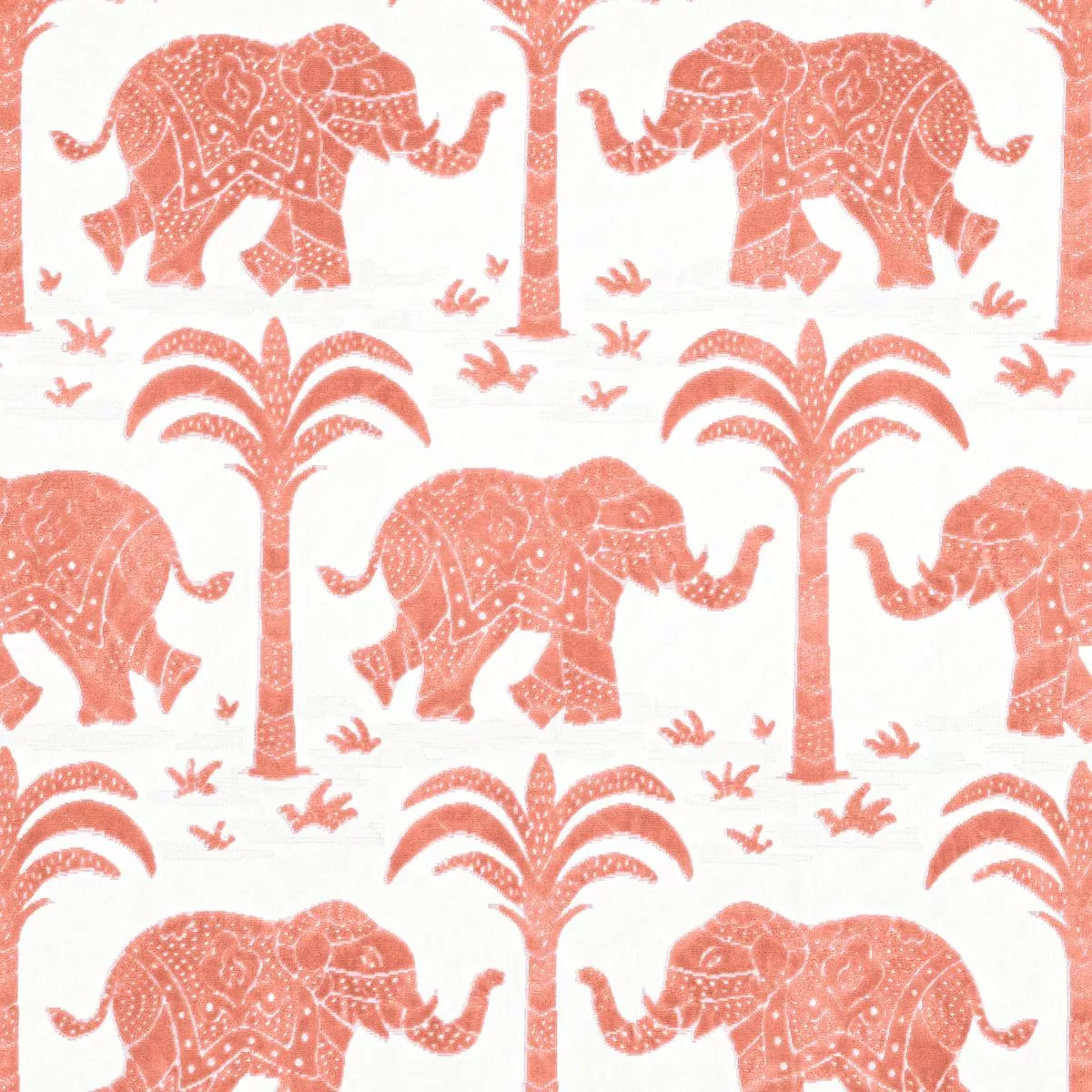 elephant-velvet-coral-fabric Elephant Velvet Coral Fabric