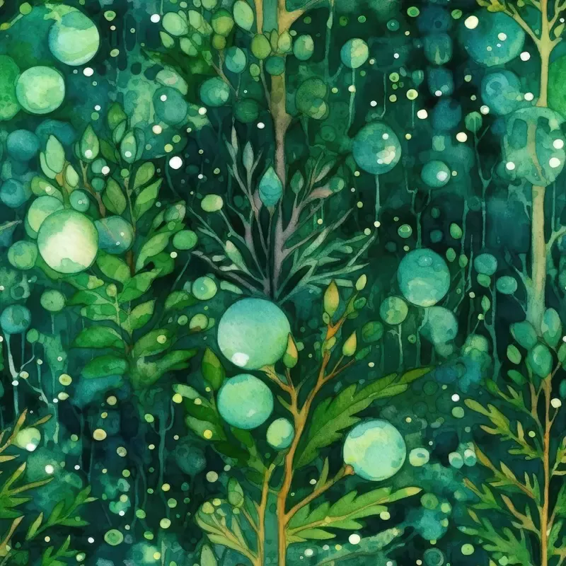 emerald-forest-pattern-8-fabric Emerald Forest Pattern #8 Fabric
