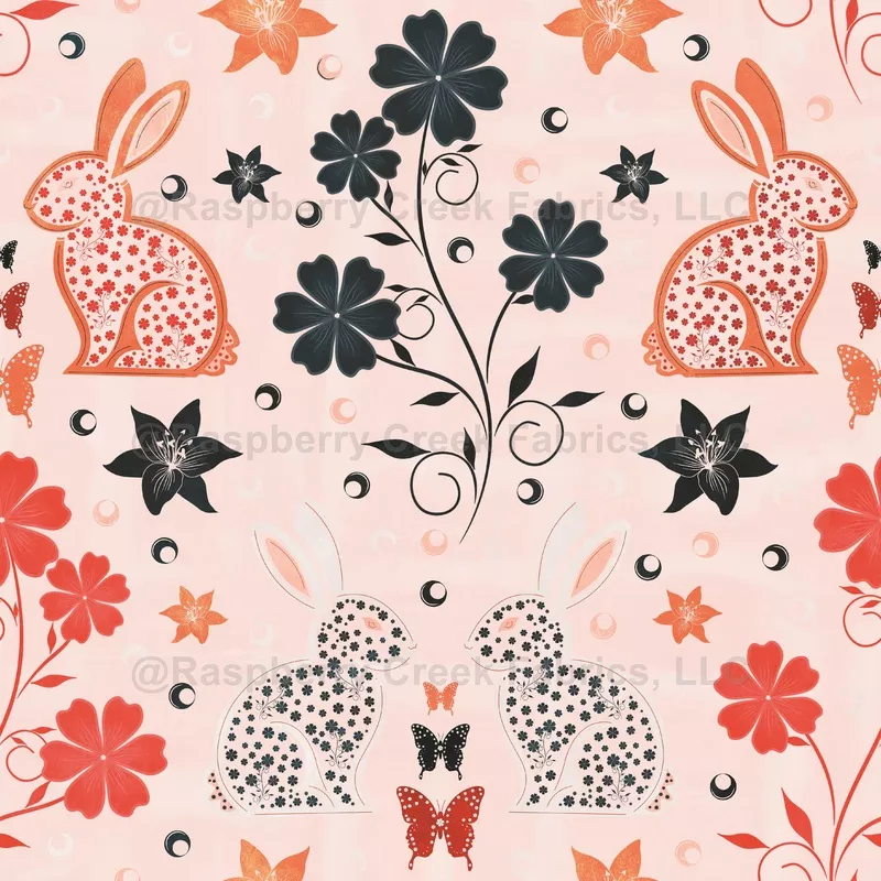 Enchanted Rabbits Soft Pink