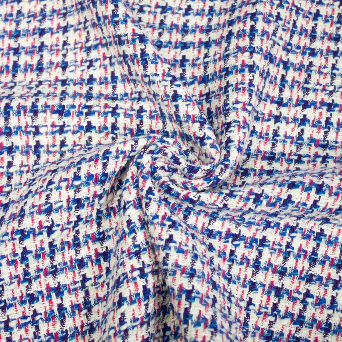 estefan-blue-cotton-tweed-fabric Estefan Blue Cotton Tweed Fabric