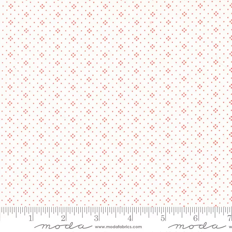 Eyelet Ivory Cherry Basics Yardage by Fig Tree & Co. for Moda Fabrics