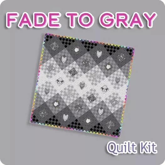 Fade to Gray Quilt Kit Featuring Graywork by Tula Pink