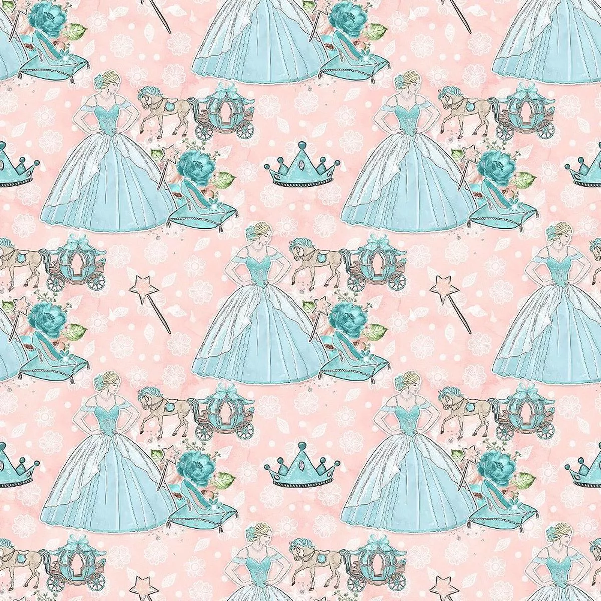 fairytale-wonderland-pattern-1-fabric Fairytale Wonderland Pattern #1 Fabric