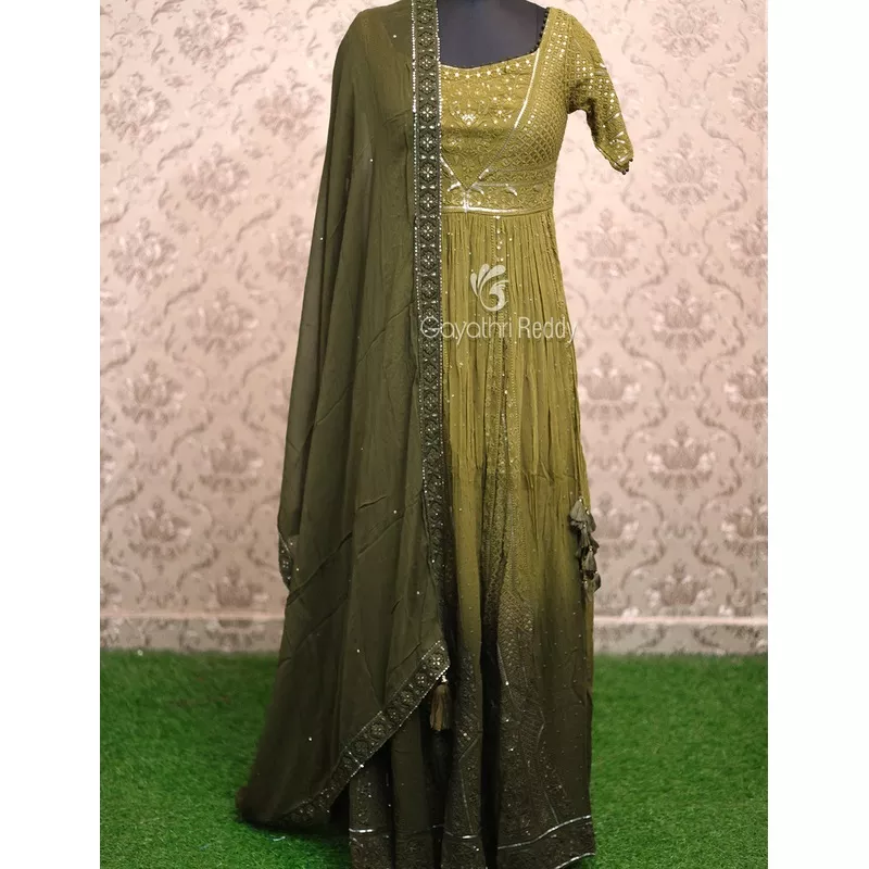 fancy-long-frock-fl124 FANCY LONG FROCK-FL124