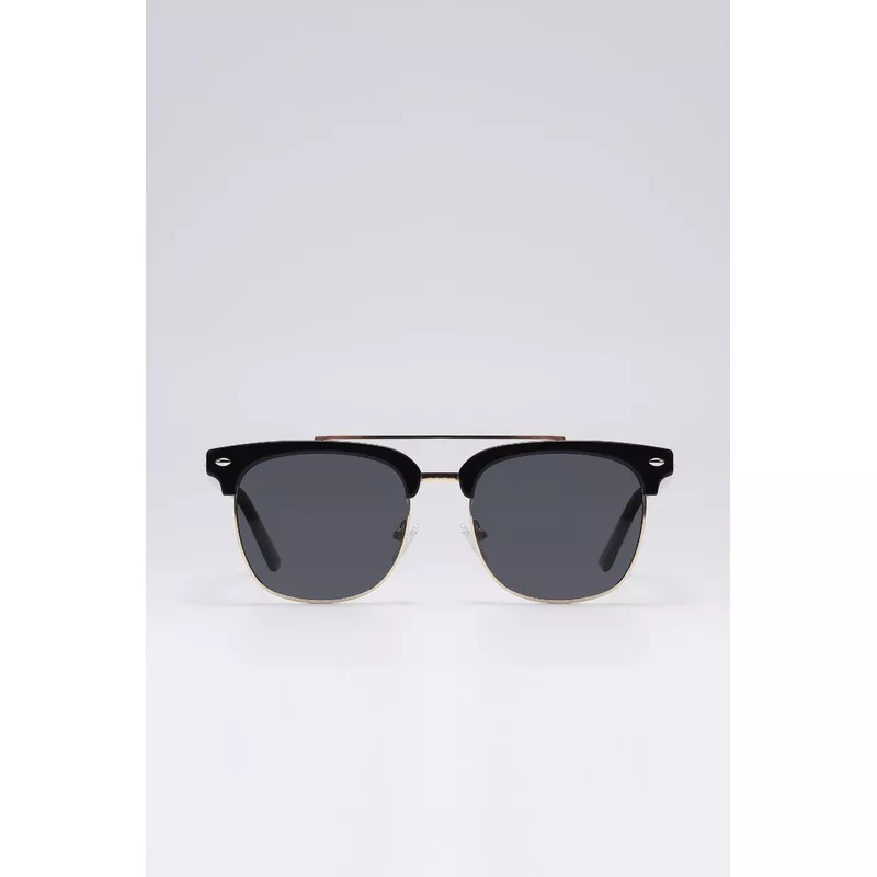 fangyan-round-acetate-metal-black-sunglasses Fangyan | Round Acetate-Metal Black Sunglasses