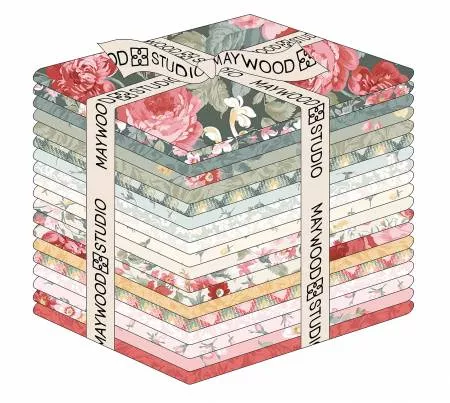 Fat Quarter La Fleur Flannel, 19pcs/bundle
