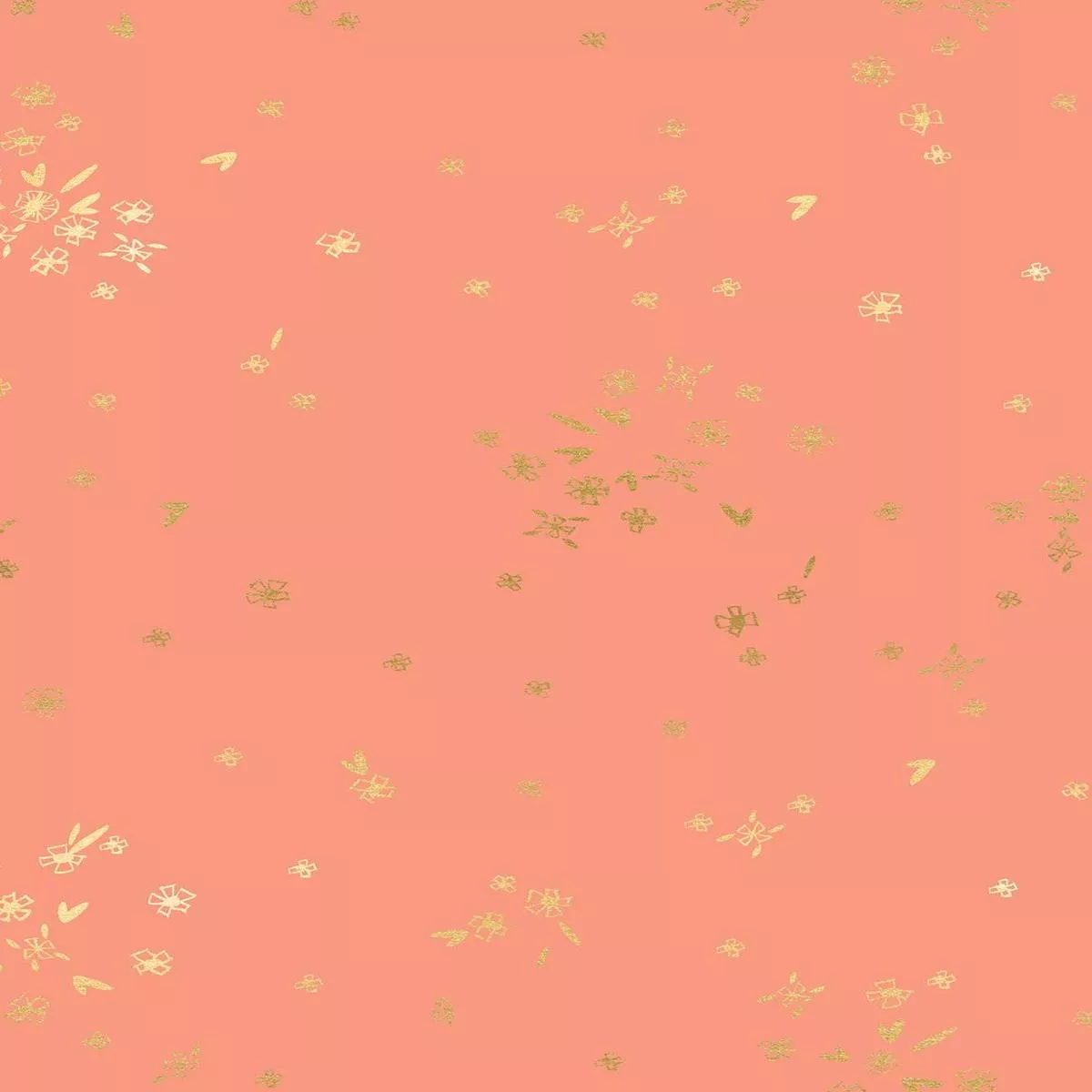 first-light-tiny-flowers-by-ruby-star-society-moda-melon-metallic First Light Tiny Flowers By Ruby Star Society For Moda Melon / Metallic