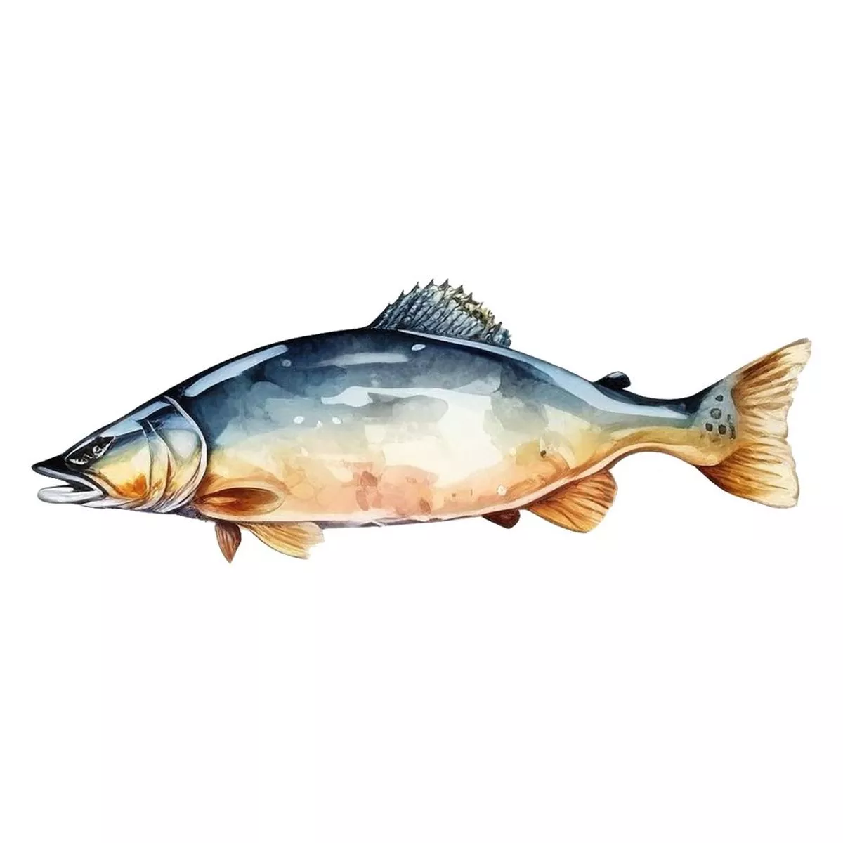 fishing-trip-fish-5-fabric-panel Fishing Trip Fish #5 Fabric Panel