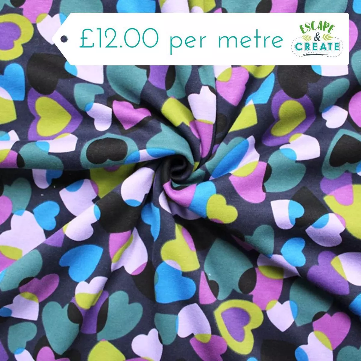 fleece-alpine-hearts-violet Fleece (Alpine) Hearts (Violet)