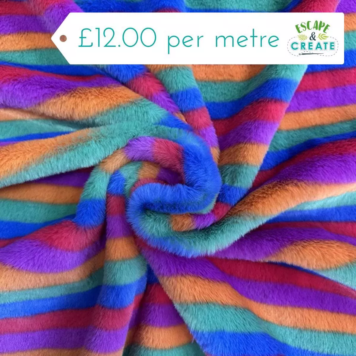 fleece-plush-in-rainbow-stripe Fleece (Plush) in Rainbow Stripe