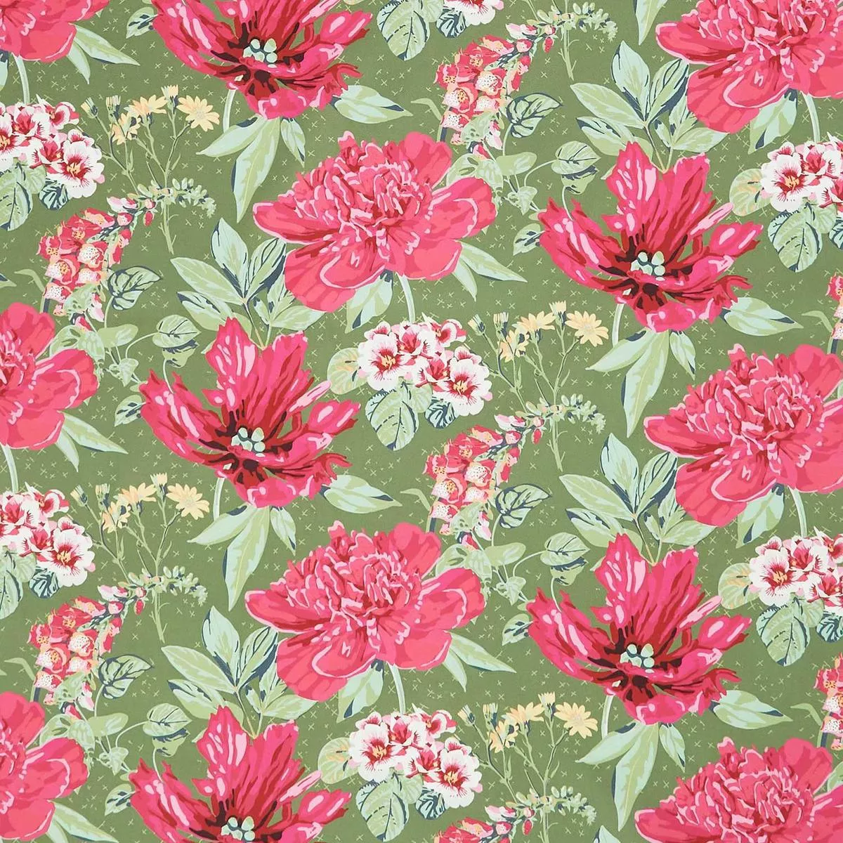 flora-felines-luscious-green-yardage Flora & Felines – Luscious Green Yardage