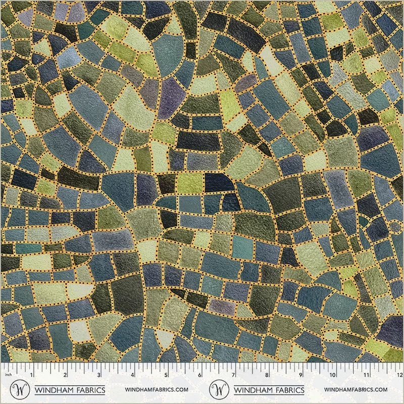 Flora & Form – Crackle – Labradorite – Cotton Fabric