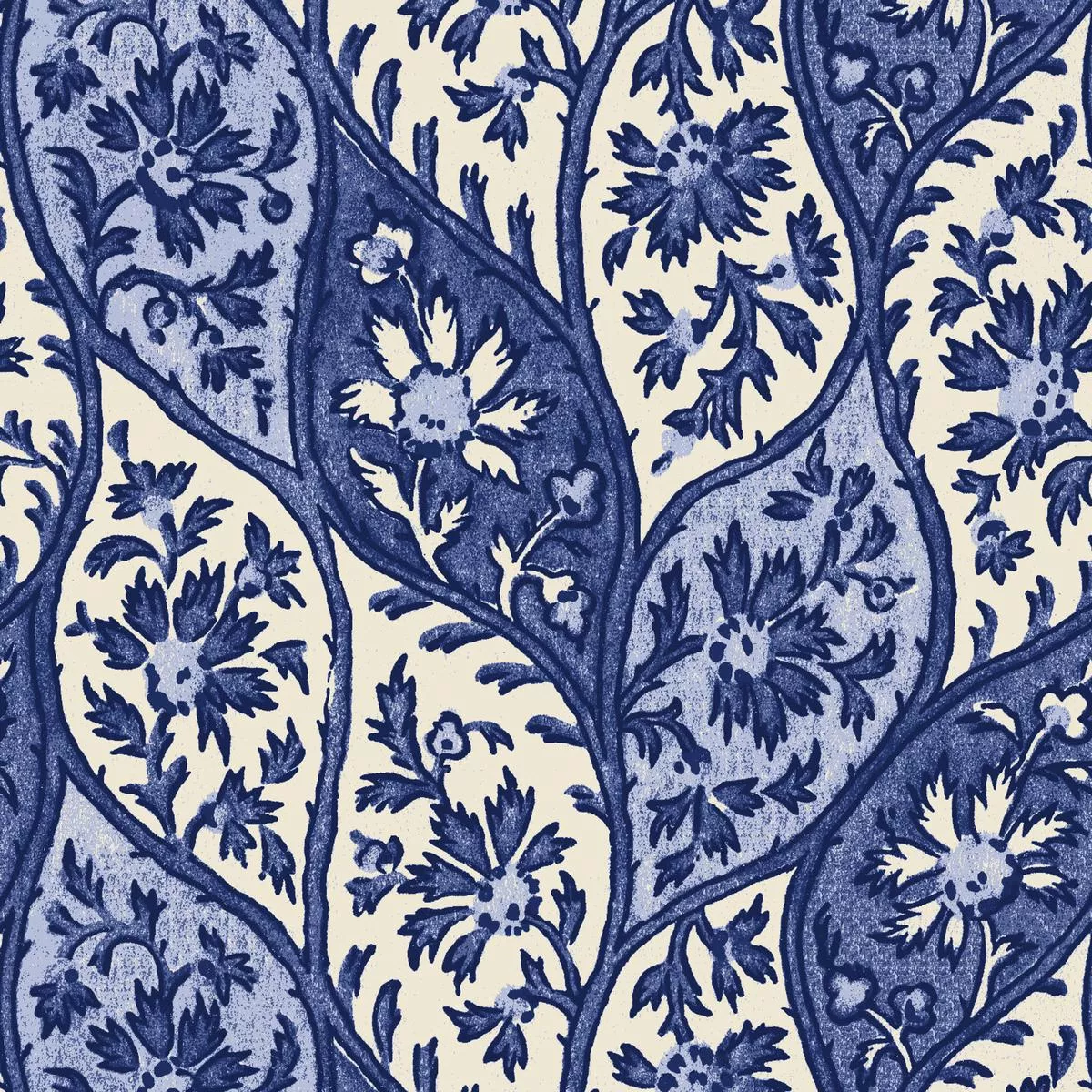 flora-royale-on-blue-fabric Flora Royale on Blue Fabric