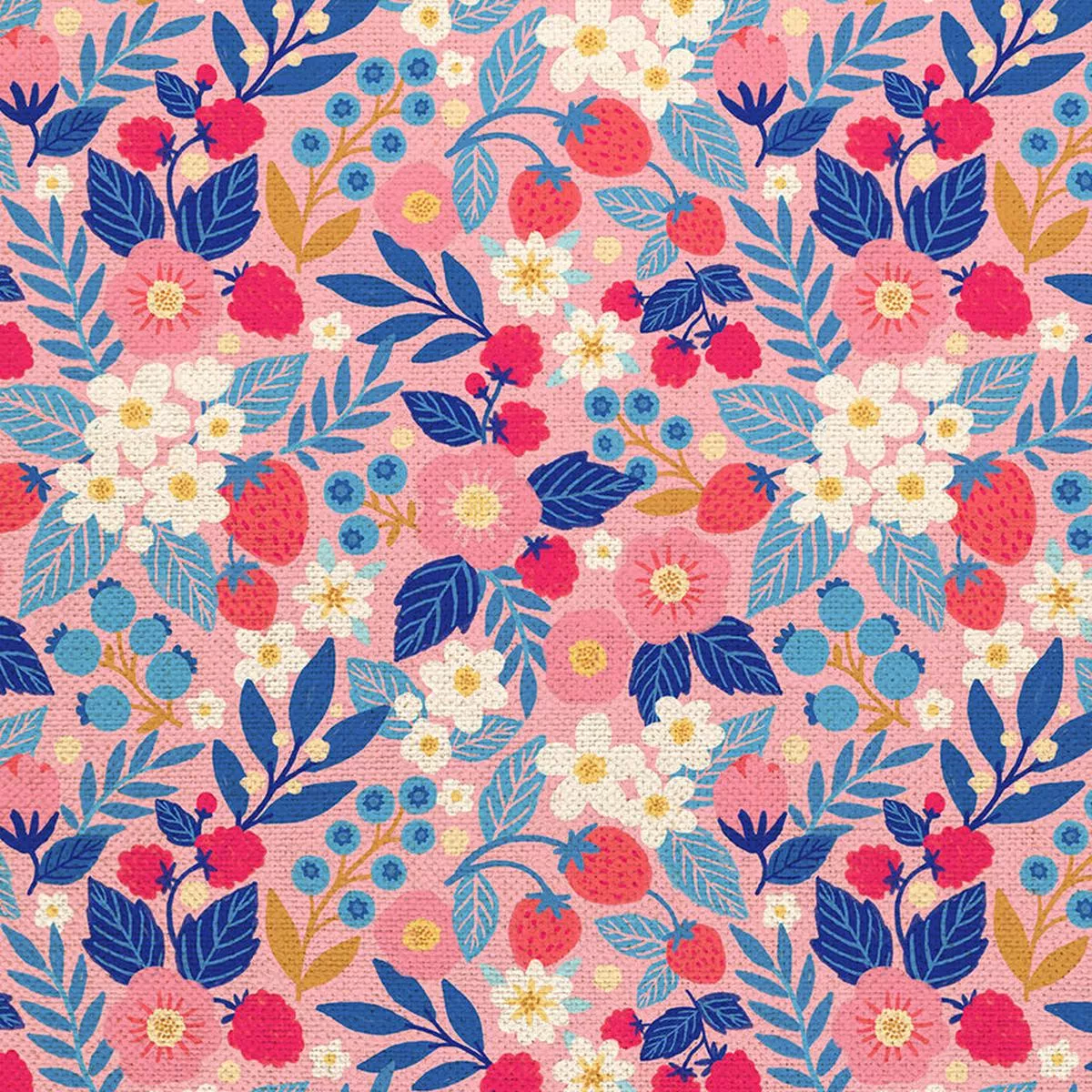 floral-berry-pink-canvas Floral Berry – Pink – Canvas