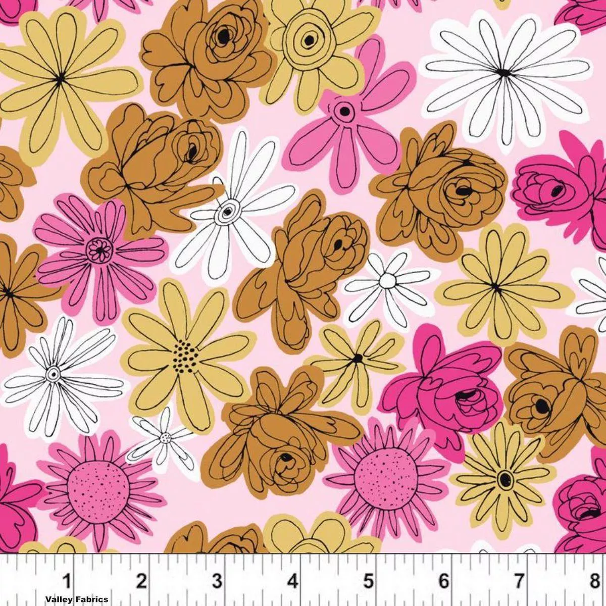 Floral Explosion Pink Organic by Vera