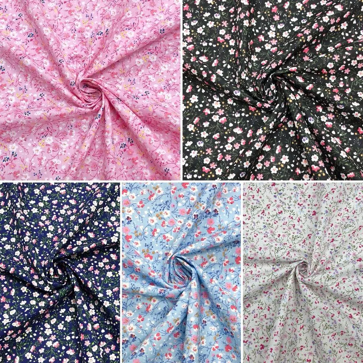 floral-field-polycotton-fabric Floral Field Polycotton Fabric