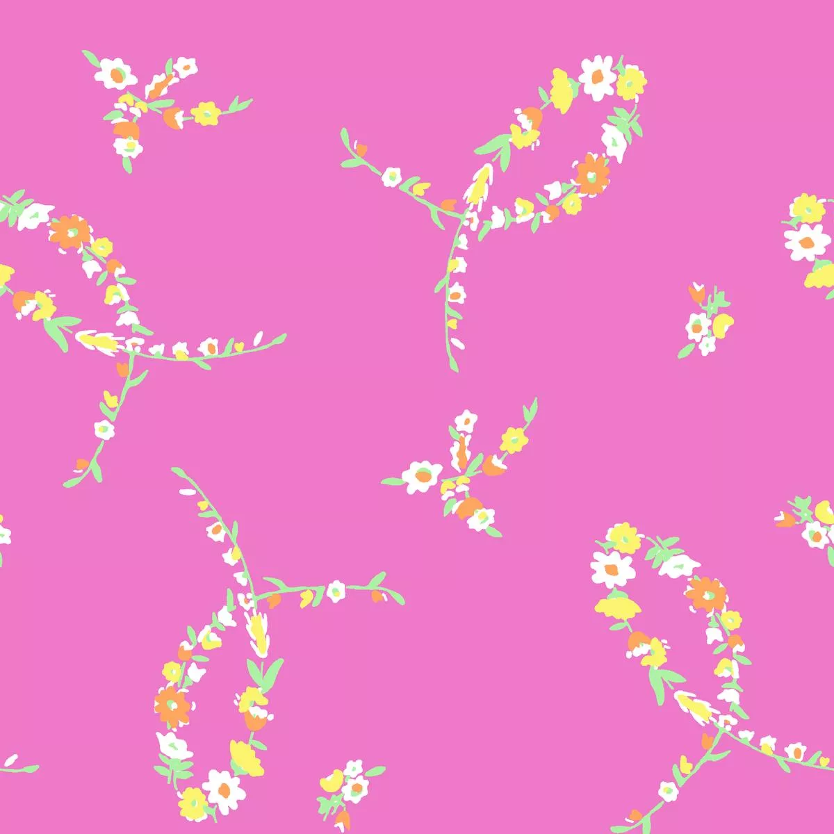 floral-loops-on-magenta-fabric Floral Loops on Magenta Fabric