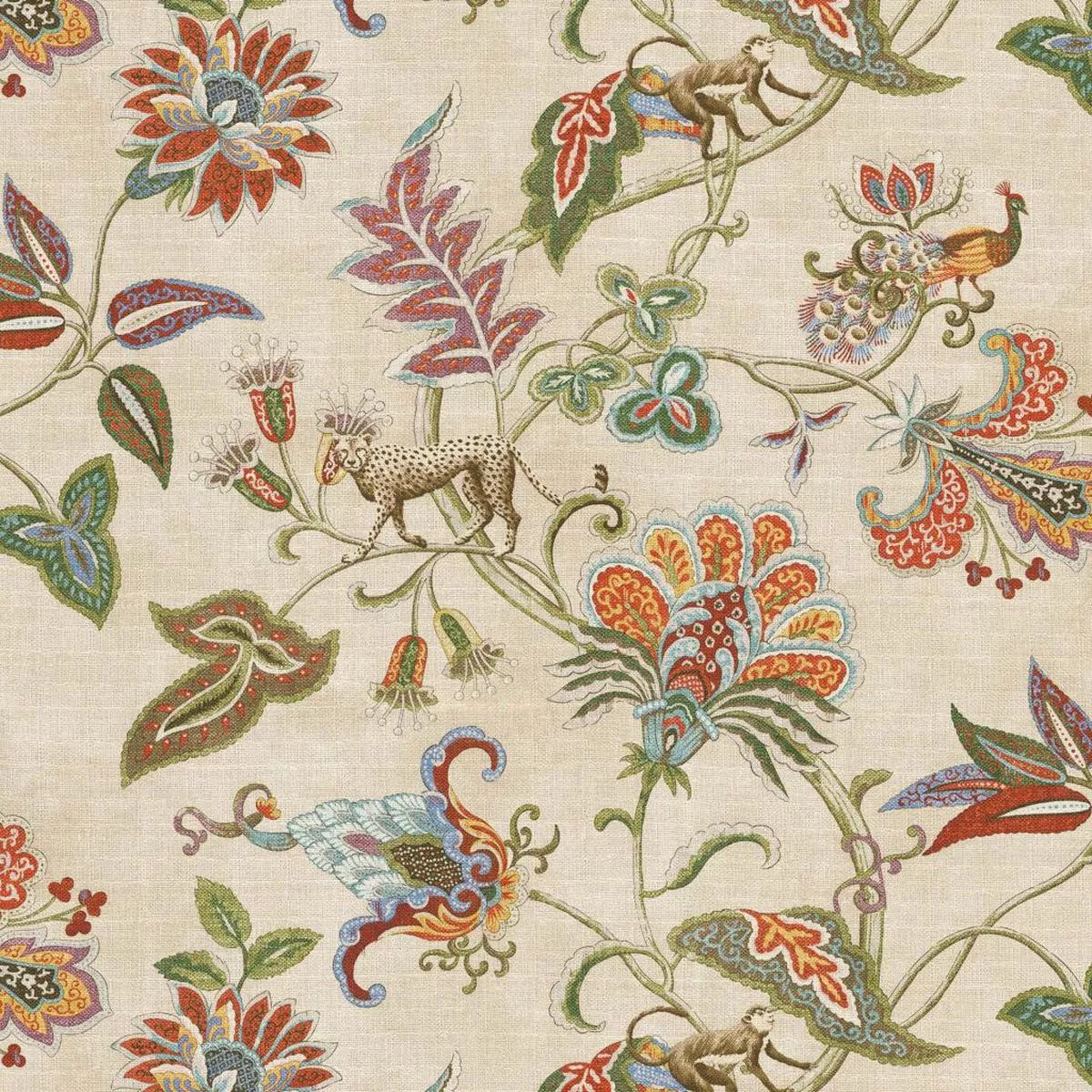 Floral Safari -Curry RM Coco Fabric