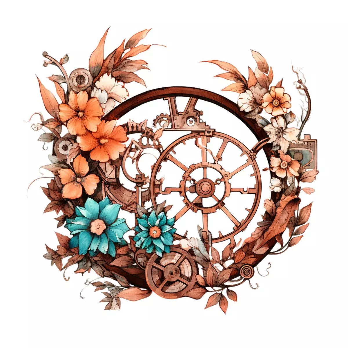 floral-steampunk-fabric-panel-8 Floral Steampunk Fabric Panel 8