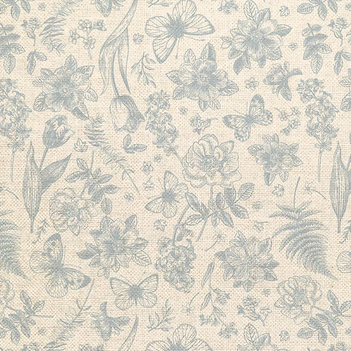 floral-toss-blue-white-canvas Floral Toss – Blue/White – Canvas