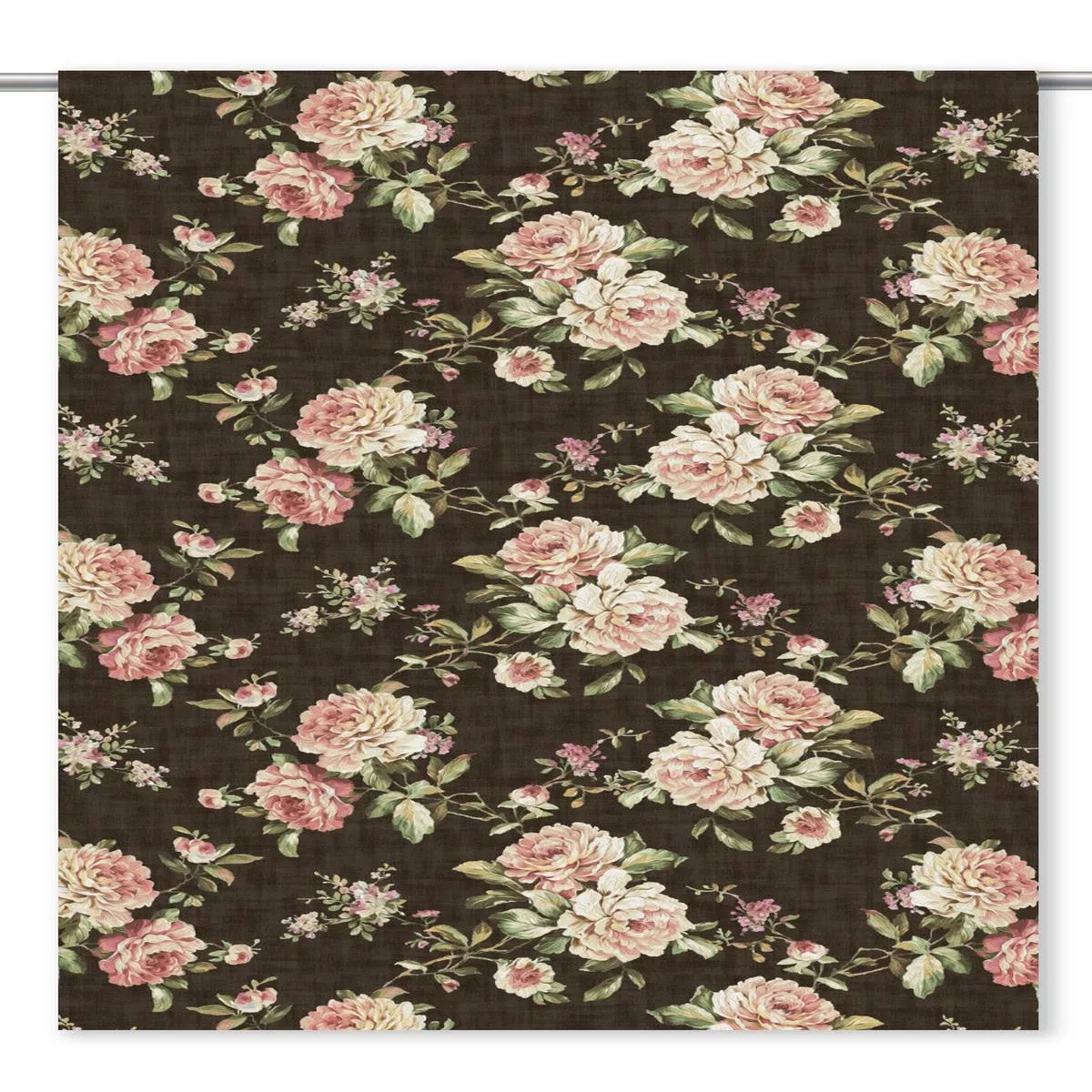 florentine-candy-fabric-by-yard-coffee-brown-blush-pink-pale-green ‘Florentine Candy’ Fabric by the Yard (Coffee Brown/ Blush Pink/ Pale Green)