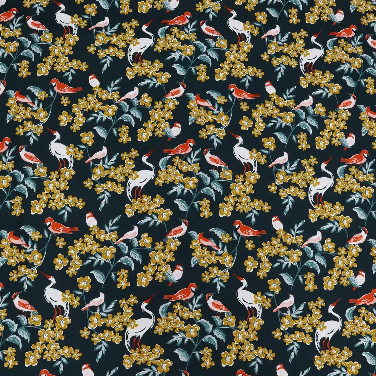 flower-garden-fabric-collection-bird-watching Flower Garden Fabric Collection – Bird Watching