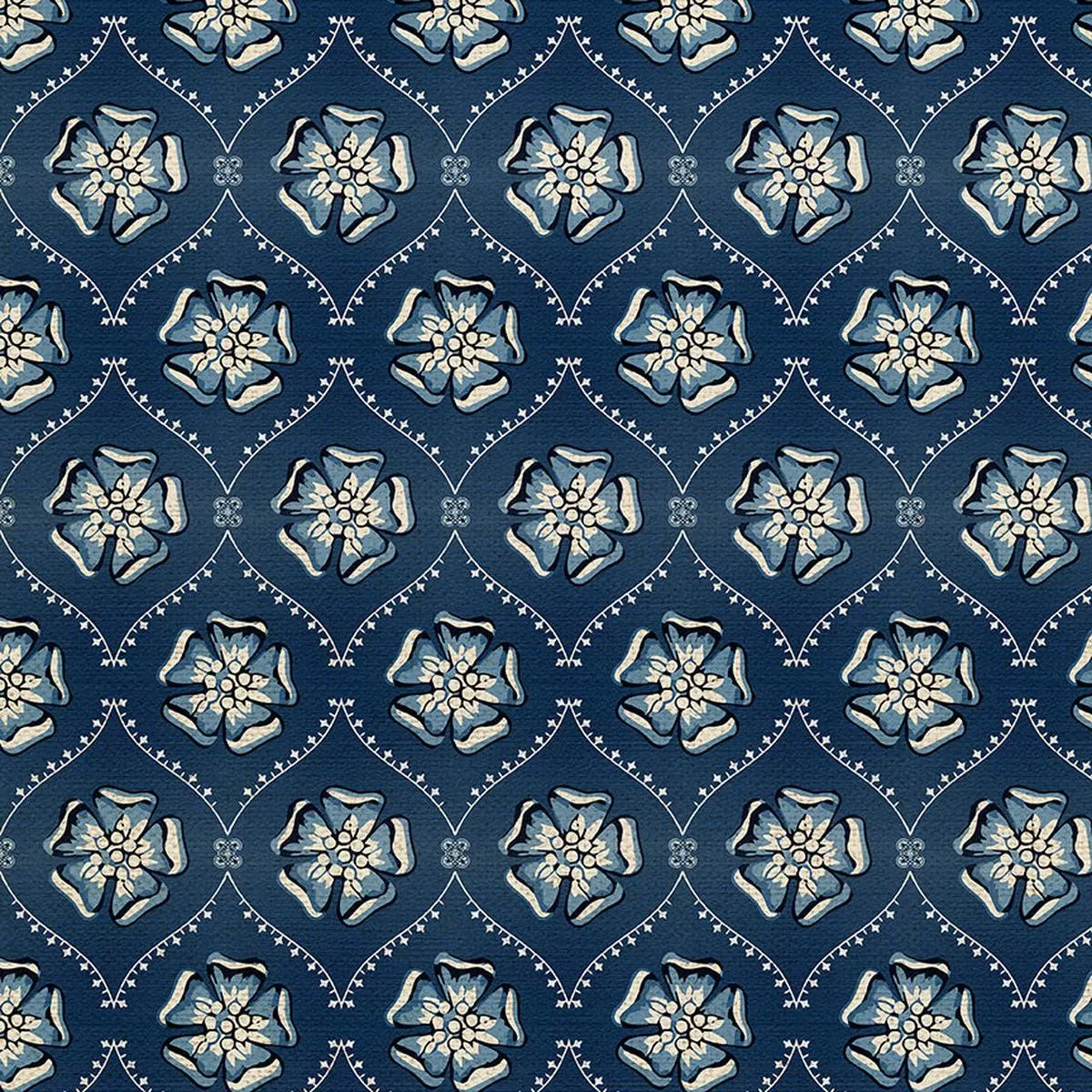 flower-power-blue-canvas Flower Power – Blue – Canvas