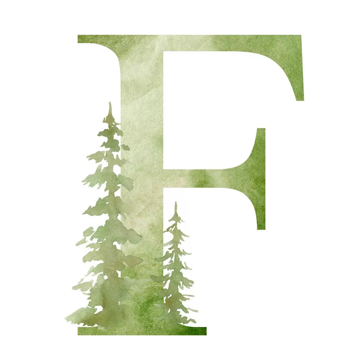 Foggy Forest F Fabric Panel