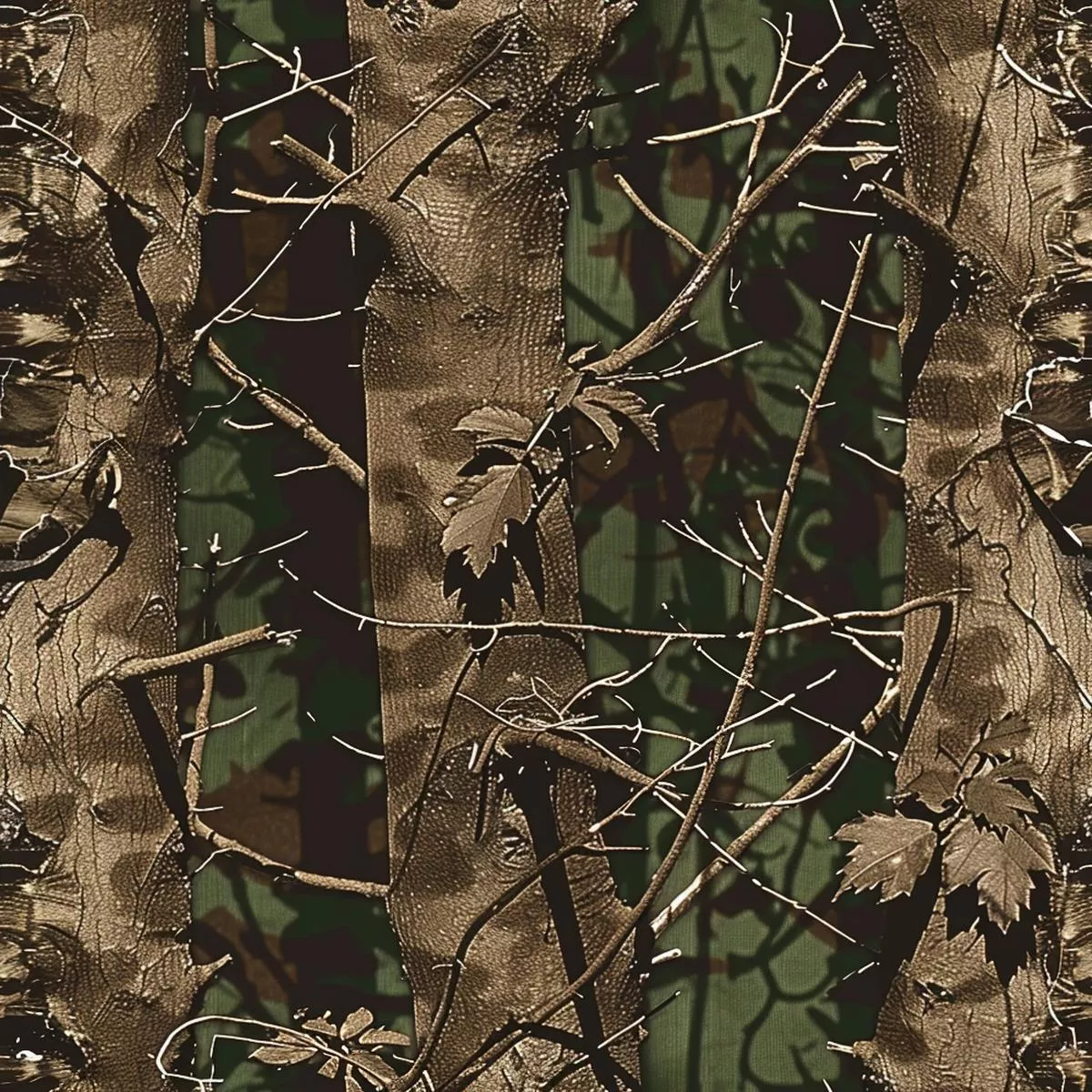 Forest Camouflage Pattern 6 Quilting Cotton Fabric