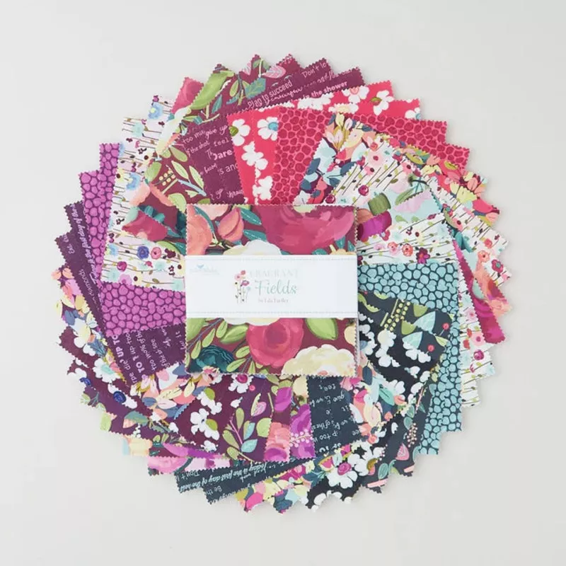 Fragrant Fields 5in Squares, 42 Pcs. Fabric