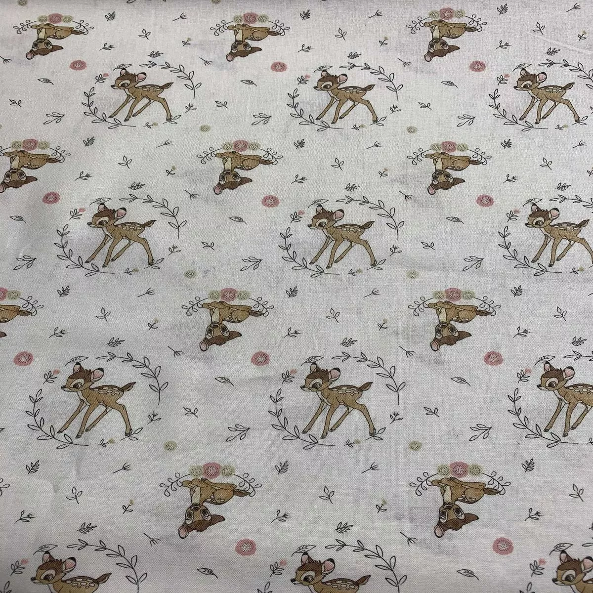 Framed Bambi on Cream – Springs Creative Cotton Fabric