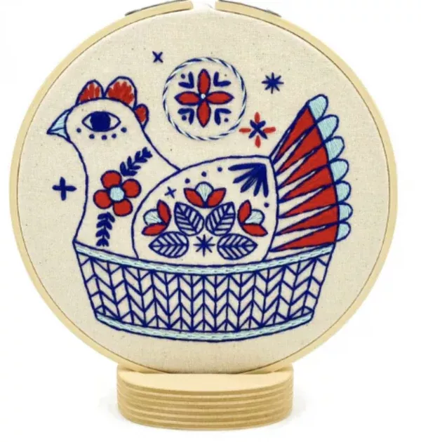 french-hen-embroidery-kit French Hen Embroidery Kit