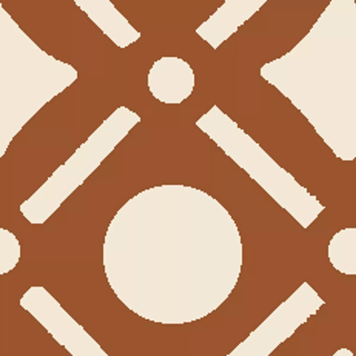 fresh-geo-on-brown-fabric Fresh Geo on Brown Fabric