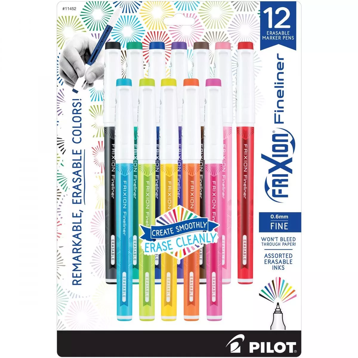frixion-fineliner-12pk-assorted Frixion Fineliner 12pk Assorted
