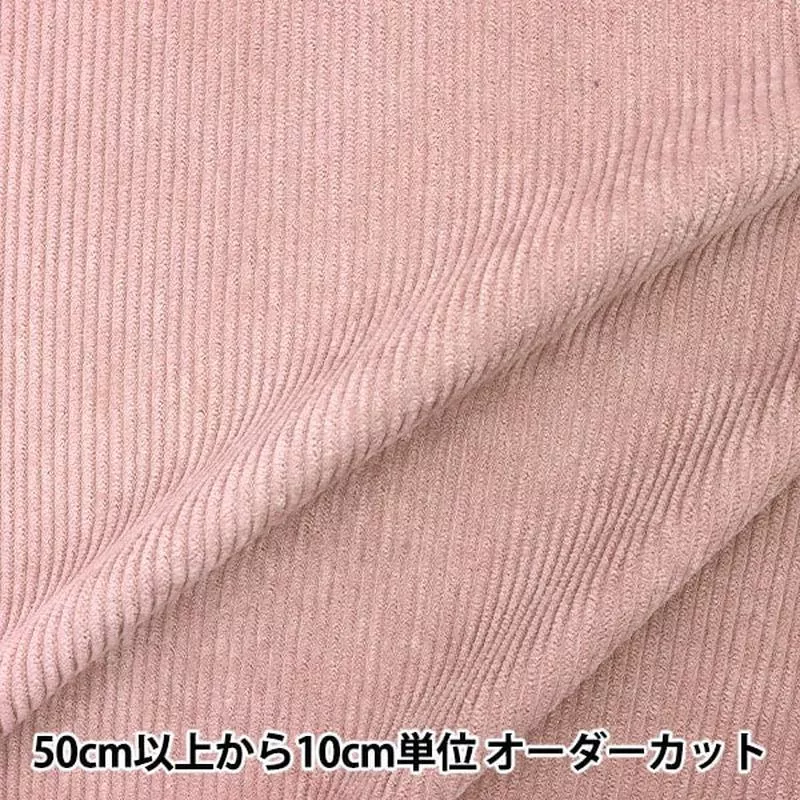 [From quantity 5] Fabric “9W Corduroy Vintage Soft Snow Pink Corsnow9-2”