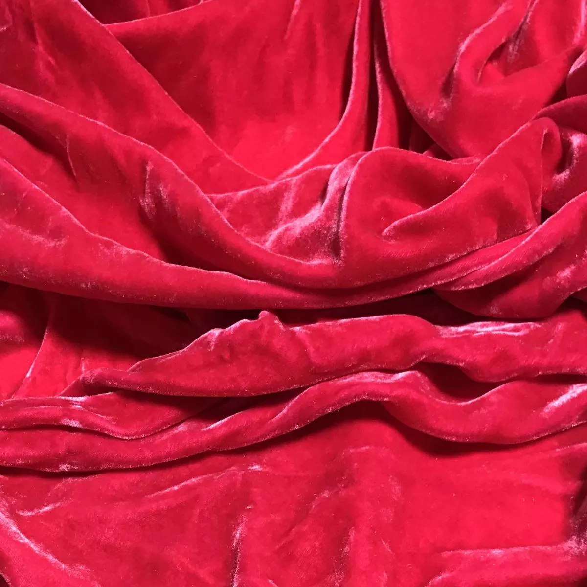 Fuchsia Pink – Hand Dyed Silk Velvet